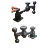UCHWYT RUCHOME RAMIE X2C NA 2 EKRANY PLOTERY RAMIONA 9 / 15 cm Q-ERGO